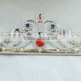 8cm Highx12cm Diameter Metallic Silver Plastic Tiaras Round King Tiaras and Crowns thumbnail-5