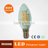 2015 new CE ROHS ERP 360 degree 4W led filament candle B15 dimmable