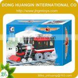 Wange Train Seris Children Intelligent plastic color building block toys