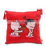 Hot Sale 100% Cotton Lovely Cartoon Baby Printed Soft Decorative Cushion for Wedding thumbnail-1