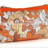 China Alibaba Orange Flower Picture Travel Stand Up Pouch With Zipper