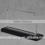 Modern Clear Custom Acrylic Picture Frame,acrylic Photo Frame With Black Base