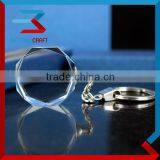 DIY Crystal Blank Keyring Crystal Glass Keychain Custom thumbnail-1