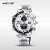 Weide Watches Stainless Steel Sport Quartz Analog Digital Display Famous Brand Watches Men thumbnail-2
