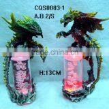Great Metal Dragon Crystal Column Craft CQS0083