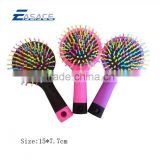plastic colorful hairbrush