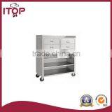 Stainless Steel AISI201 Movable Cabinet With 4 Drawers