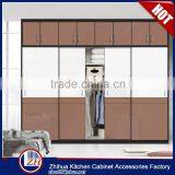 Double color wardrobe design bedroom 4 door wardrobe