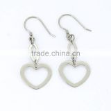 Unique hot selling women jewelry with silver magnetic heart earrings