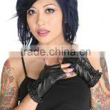 Sexy Cropped Satin Ruffle Gloves Accessory Women Short Gloves thumbnail-4