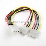 4 Pin IDE Hard Drive Molex Power Supply Y Splitter Extension Cable
