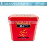 Chinese Small Eco-friendly Square Tin Tea Box thumbnail-2