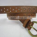 Women's Burned Perforated Jeans Garment Belt for Trousers thumbnail-1