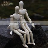 Factory wholesale wooden manikin,adjustable wooden manikin doll,8' male and female wooden manikin