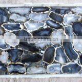 Wild Agate Natural Gemstone Slab , Blue Polished Agate Slab