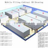 Steel Mobile Office Filing Cabinet thumbnail-5