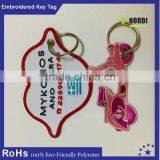 Promotional Embroidery Keychain/felt Keyring/ Fabric Key Tag/High Quality In Cheap Price thumbnail-1