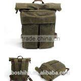 Amazon Wholesale Genuine Cowhide Leather Backpack Bag Outdoor Backpack thumbnail-1