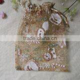 Wholesale Cheap Fancy Customized Print Sheer Organza Bags for Wedding thumbnail-3