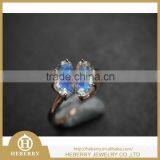 Elegant China Manufacture Gemstone Ring Flower Shape thumbnail-4
