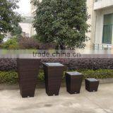 3PCS Rattan Flower Pot With Plastic Box Inside thumbnail-2