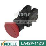 Mushroom Emergency Stop Push Button Switch NO+NC LA42P-11ZS