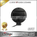 7" 60W Thin Flood Dring Light for Heavy Duty Construction Mining Truck Forestry Heavy Machinery High Power Led Work Light thumbnail-4