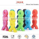 2016 Hot Selling Beautiful Bpa Free Silicone Tache Teething Pendant thumbnail-2