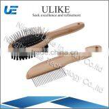 Double Sided Bamboo Grooming Brush for Dogs and Pets thumbnail-1