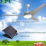 Vent Tool Indoor 24V Brushless dc Motor 60 Inch 30 Watt Solar Panel Powered Solar Ceiling Fan thumbnail-1