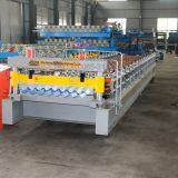 Color Steel Corrugated Roof Roll Forming Machine thumbnail-1