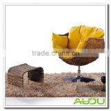 Audu Wicker Indoor Leisure Egg Sofa With Side Table thumbnail-1