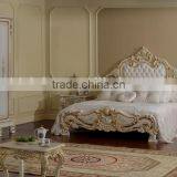 European Royal Four Doors Wardrobe With Mirrors, Elegant Hand Painting Bedroom Wardrobe thumbnail-2