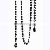 Black Crystal Garland With Tear Drops thumbnail-1