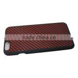 Red Carbon Fiber PC Bottom Protective Case, 100% Carbon Fiber for IPhone 6 Case thumbnail-5