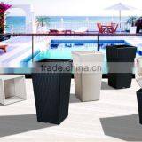 Foshan Outdoor Funrniture Pot Flower Pot With Rattan thumbnail-1