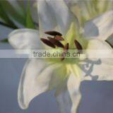 Hot Sale Brand Name Decorative Artificial Two Flowers Two Buds Lily thumbnail-2
