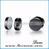 Newest Silver,black,gold Barbell Earrings Stainless Steel Jewelry for Men thumbnail-1