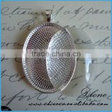 30*40mm Oval metal setting for oval glass cabochon