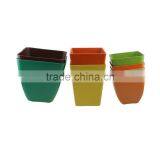 Green Technology China Factory Degradable Bamboo Fiber Flower Pots thumbnail-1