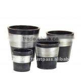 AQK Galvanized Zinc Vase,Galvanized Zinc Watering Can , Zinc Pot Planter, Zinc Planter for Gardening and Household thumbnail-1