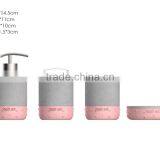 Bathroom Accessories Set Bath Soap Dispenser, Tooth Brush Holder, Soap Tray and Toilet Brush Holder thumbnail-1