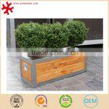 Stainless steel trough planter outdoor garden flower pot frame