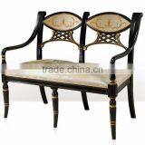 Finely Hand Carved Elegant Royal English Style Settee With Chinoiserie Painting, Exquisite Handmade Loveseat Sofa BF12-04104a thumbnail-2