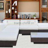 Outdoor Garden Furniture Cheap Wicker Coffee Table and Sofa Set thumbnail-1