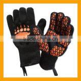 932F Extreme Temperature Heat and Flame Resistant Gloves for BBQ, Grill, Oven, Cooking, Fireplace Etc thumbnail-1