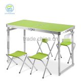 aluminium portable folding table and chair set in dubai