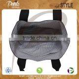 12 Oz Dyed Canvas Hand Bag With Web Handles & With Stripe Lining Inside the Bag thumbnail-4