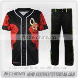 2017 Custom Plain Baseball Jersey Shirts Design Baseball Uniforms thumbnail-1