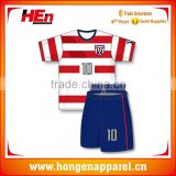 Hongen apparel lastest design strip soccer football uniform camo football jersey